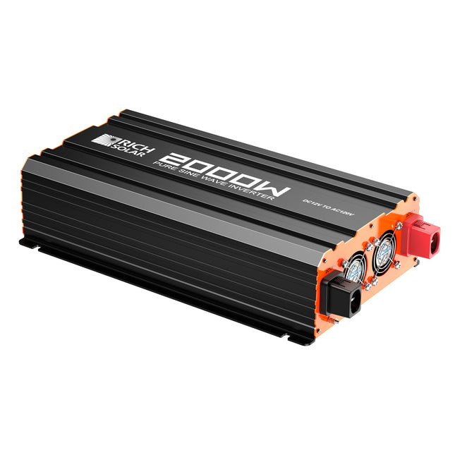 Rich Solar 2000 Watt (2kW) 12 Volt Industrial Pure Sine Wave Inverter