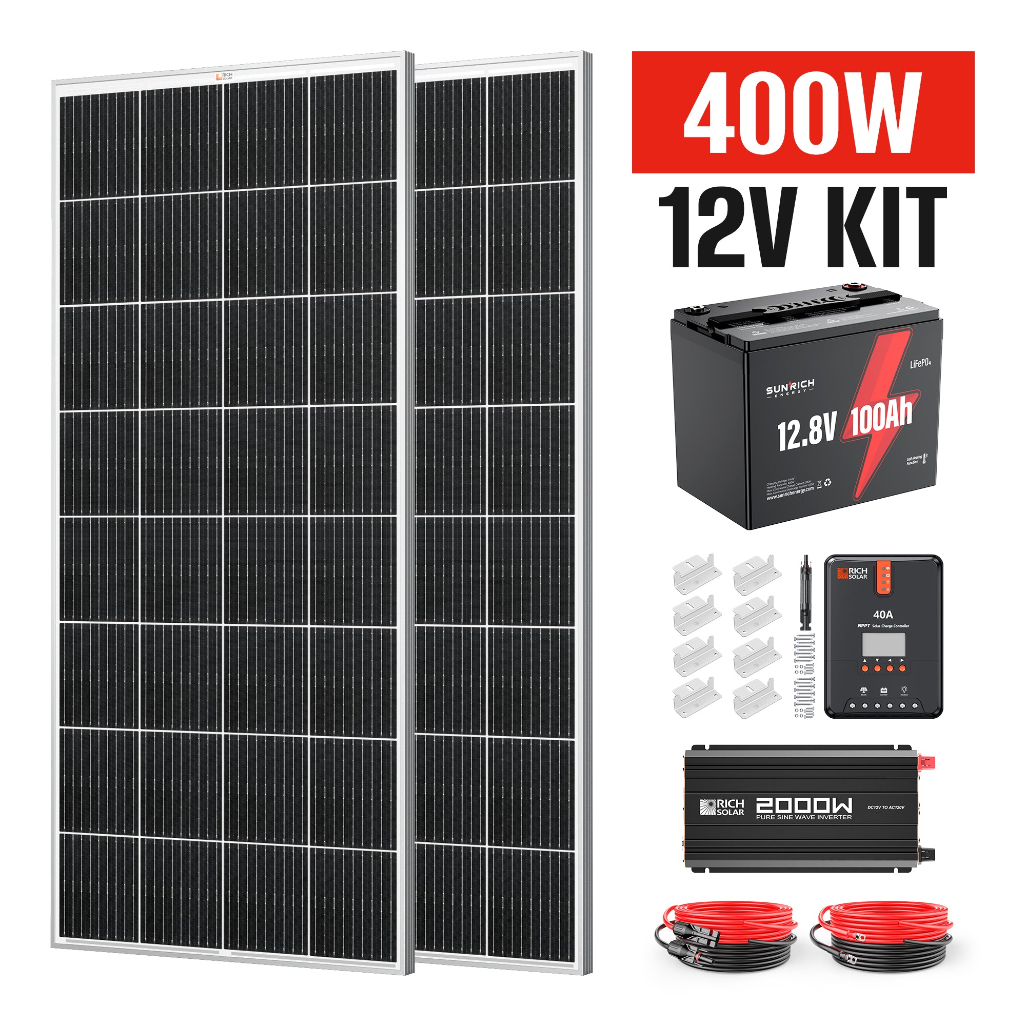 400 Watt Complete Solar Panel Kit