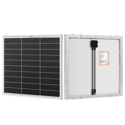 RICH SOLAR | 50 Watt 12V Compact Off-Grid Solar Panel for Boats, Vans, Trailers | 25-Year Output Warranty | UL Certified