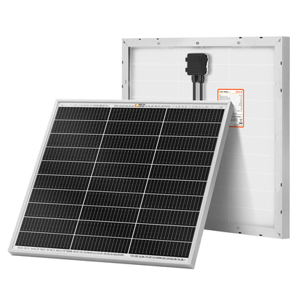 RICH SOLAR | 50 Watt 12V Compact Off-Grid Solar Panel for Boats, Vans, Trailers | 25-Year Output Warranty | UL Certified