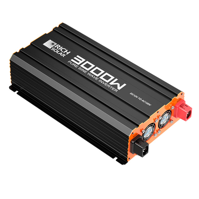 Rich Solar 3000 Watt (3kW) 12 Volt Industrial Pure Sine Wave Inverter