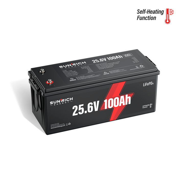 24V 100Ah LiFePO4 Battery (Self-Heating Function)