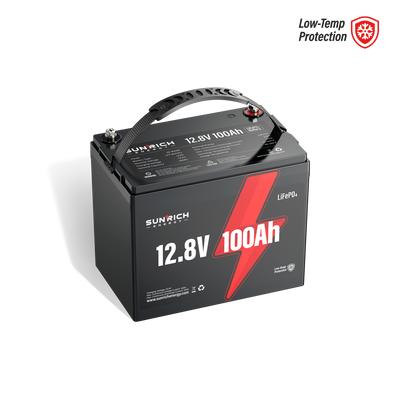 12V 100Ah LiFePO4 Battery (Low-Temp Protection)