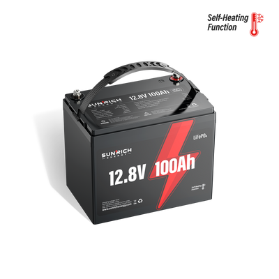 12V 100Ah LiFePO4 Battery (Self-Heating Function)