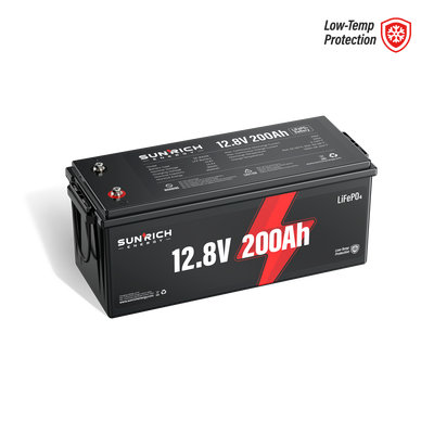 12V 200Ah LiFePO4 Battery (Low-Temp Protection)