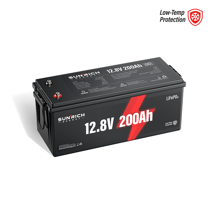 12V 200Ah LiFePO4 Battery (Low-Temp Protection)