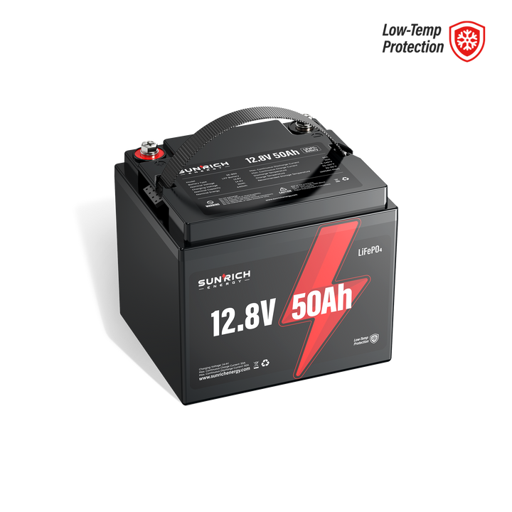 12V 50Ah LiFePO4 Battery (Low-Temp Protection)