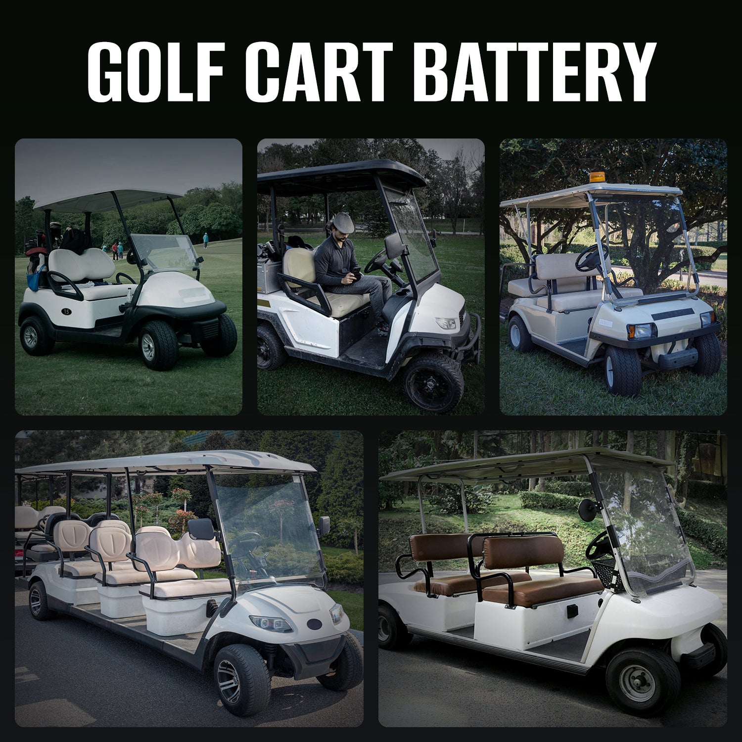 48(51.2)V 100Ah Golf Cart LiFePO4 Battery (Bluetooth Function)