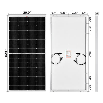 RICH SOLAR | 250 Watt 12V Solar Panel | 25-Year Output Warranty | UL Certified