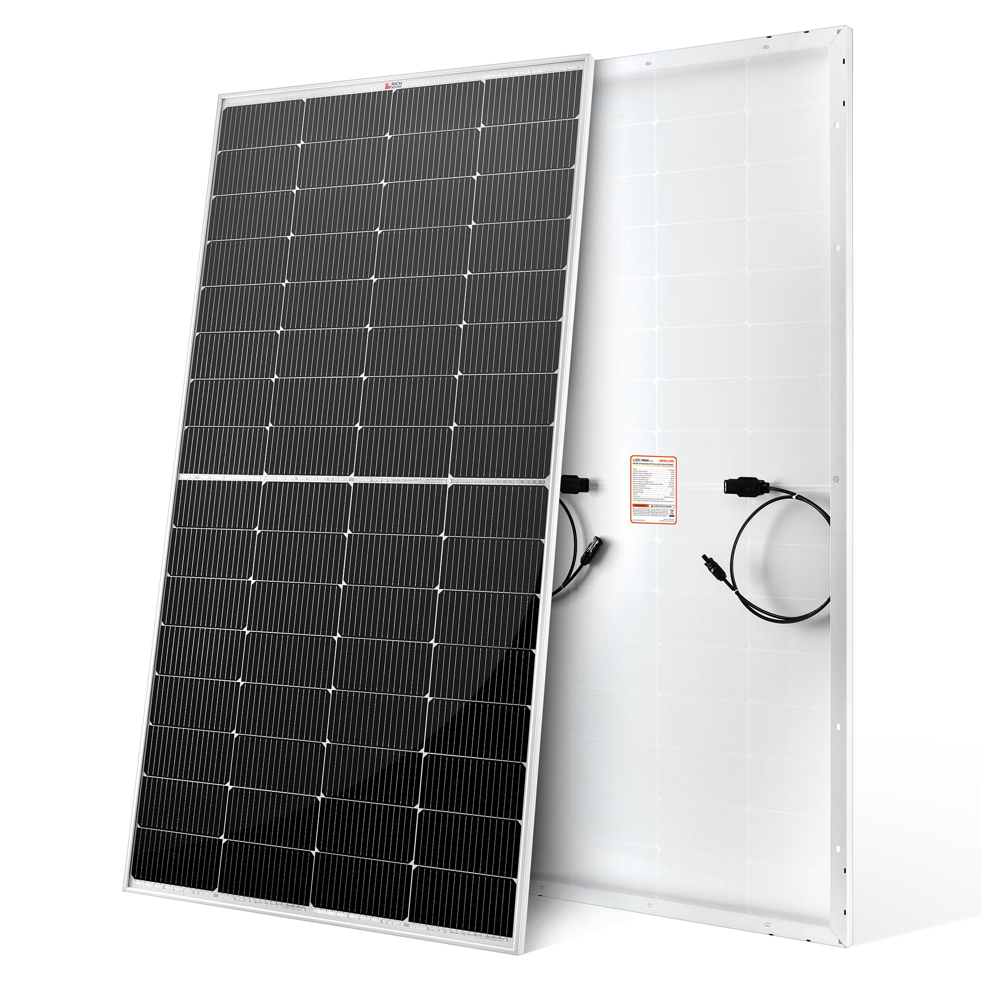 RICH SOLAR | 250 Watt 12V Solar Panel | 25-Year Output Warranty | UL Certified