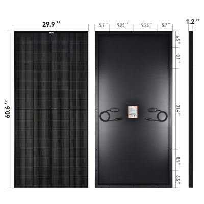 RICH SOLAR | 250 Watt 12V Solar Panel | 25-Year Output Warranty | UL Certified