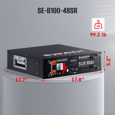 [PRE-ORDER] 51.2V 100Ah Lithium LiFePO4 Battery | 5.12kWh Server Rack Battery (Self-Heating & Bluetooth Function) | PRE-ORDER NOW, ESTIMATED SHIPPING DATE: FEB 24, 2025