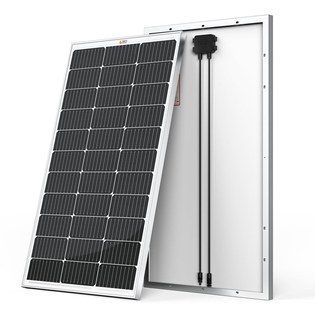 Rich Solar 100 Watt 12V Black Solar Panel | 25-Year Output Warranty | UL Certified