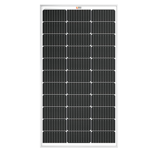 Rich Solar 100 Watt 12V Black Solar Panel | 25-Year Output Warranty | UL Certified