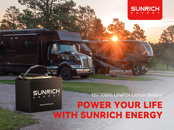 The Sunrich Energy 12V 100Ah Lithium Battery SE-B100